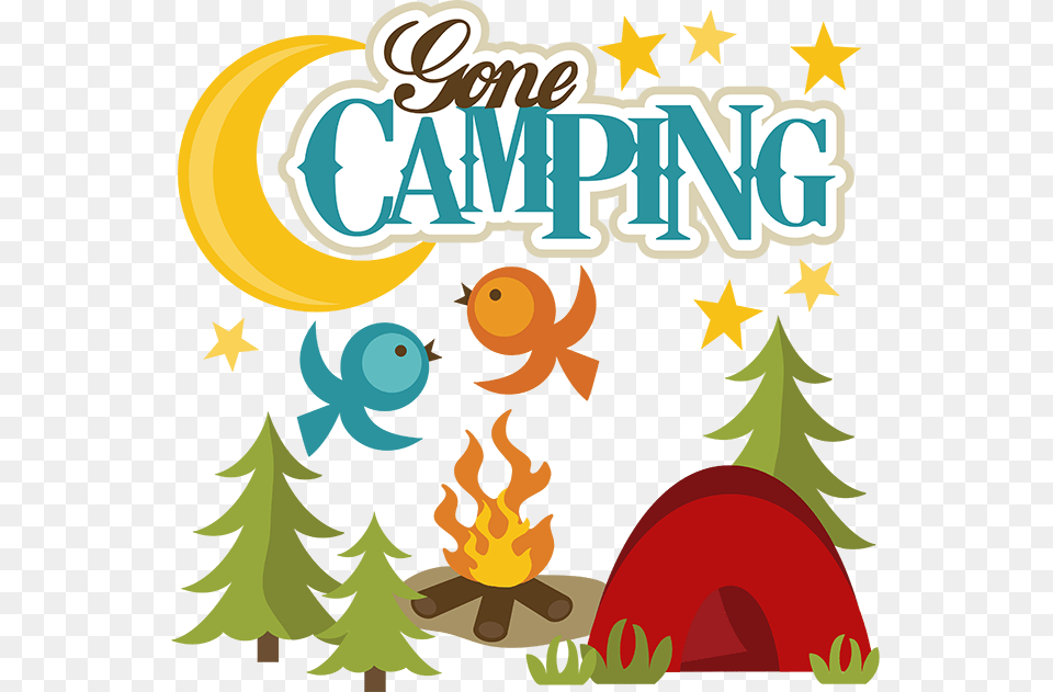 Clip Transparent Library Gone Camping Svg File For Free Clip Art Camping, Graphics, Book, Publication Png