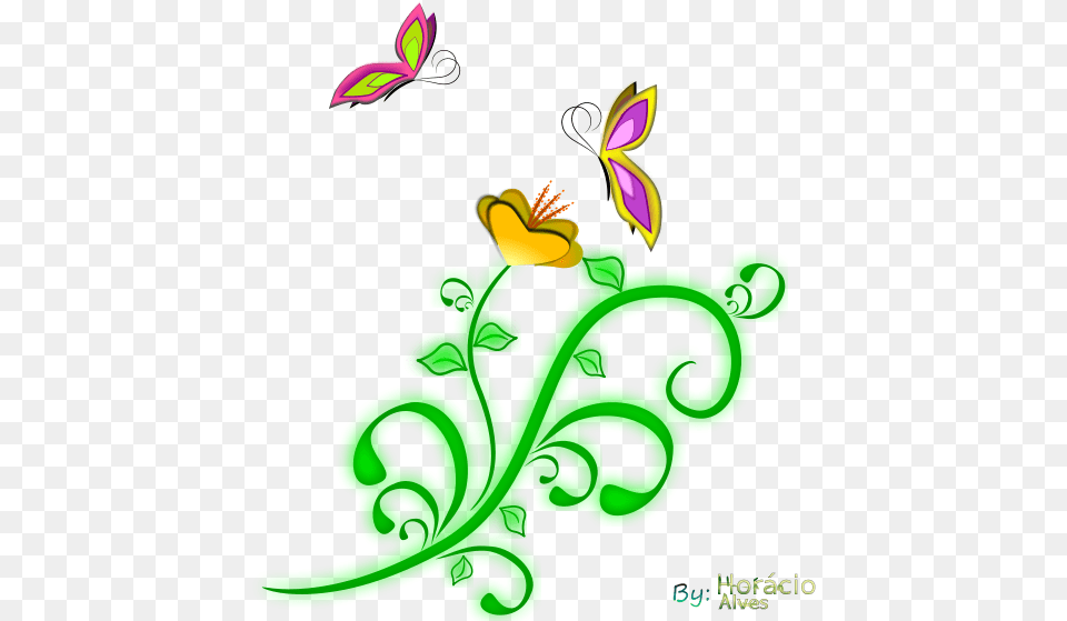 Clipart 1001freedownloadscom Small Flowers And Butterflies Clipart, Art, Floral Design, Graphics, Pattern Png Image