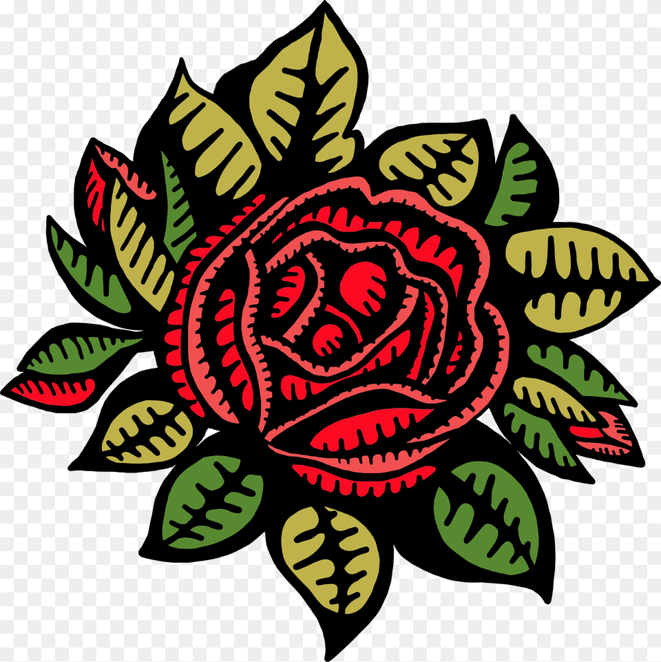 Clipart, Rose, Plant, Pattern, Leaf Free Png