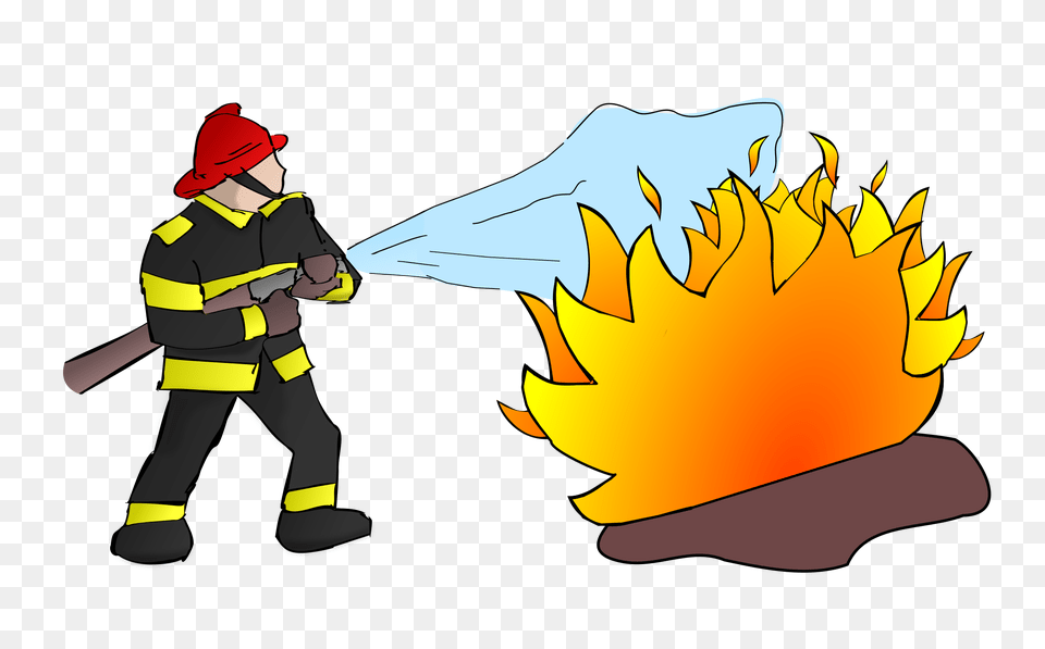 Clipart, Baby, Person, Fire, Extinguishing Fire Png