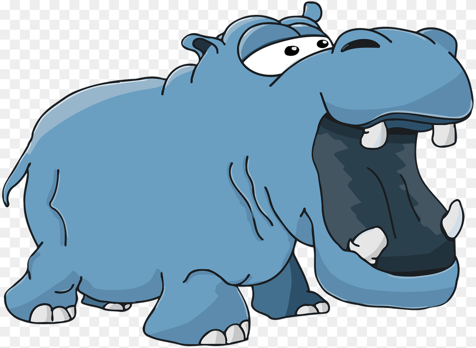 Clipart, Animal, Mammal, Wildlife, Hippo Free Png