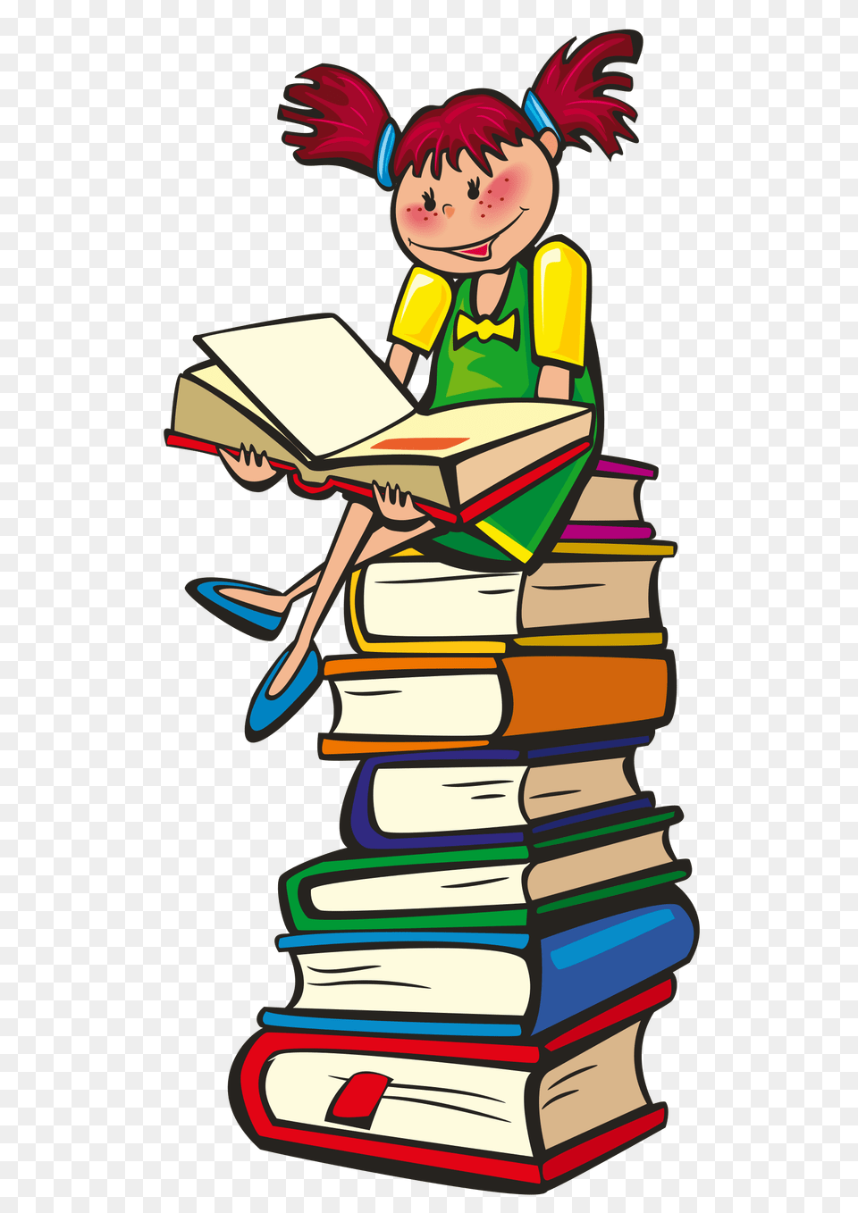 Clipart, Book, Person, Publication, Reading Free Png Download
