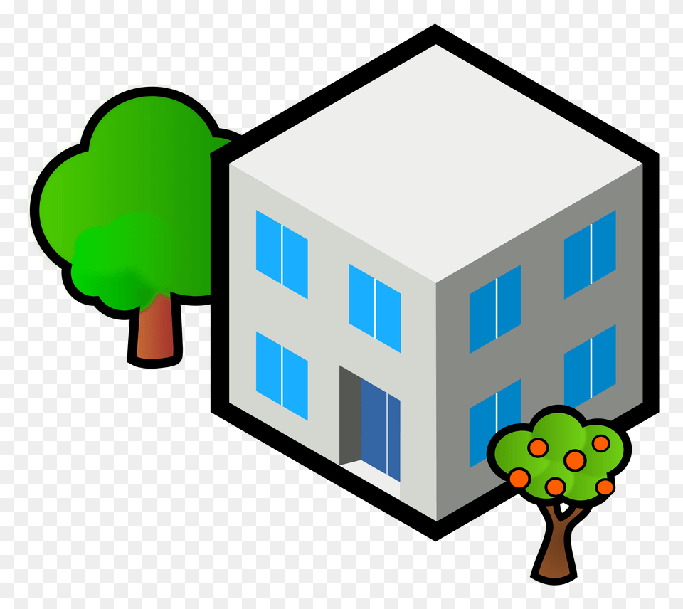 Clipart, Architecture, Building, Neighborhood, Office Building Free Transparent Png