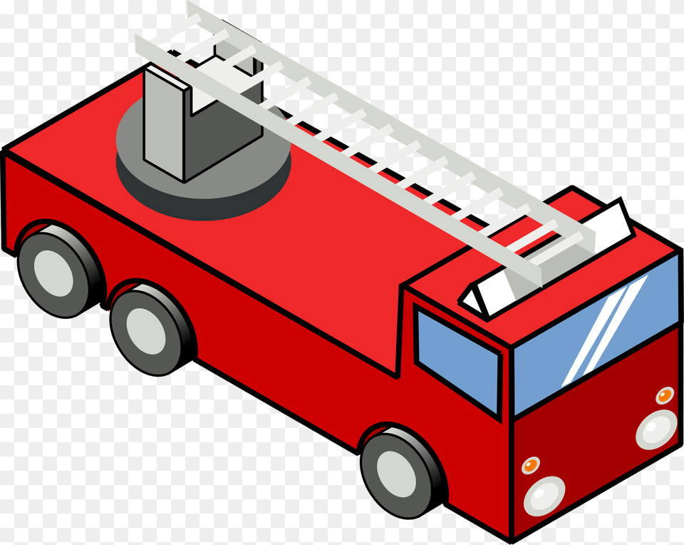 Clipart, Vehicle, Truck, Transportation, Fire Truck Png