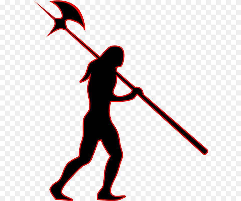 Clipart, Weapon, Spear, Trident, Person Png