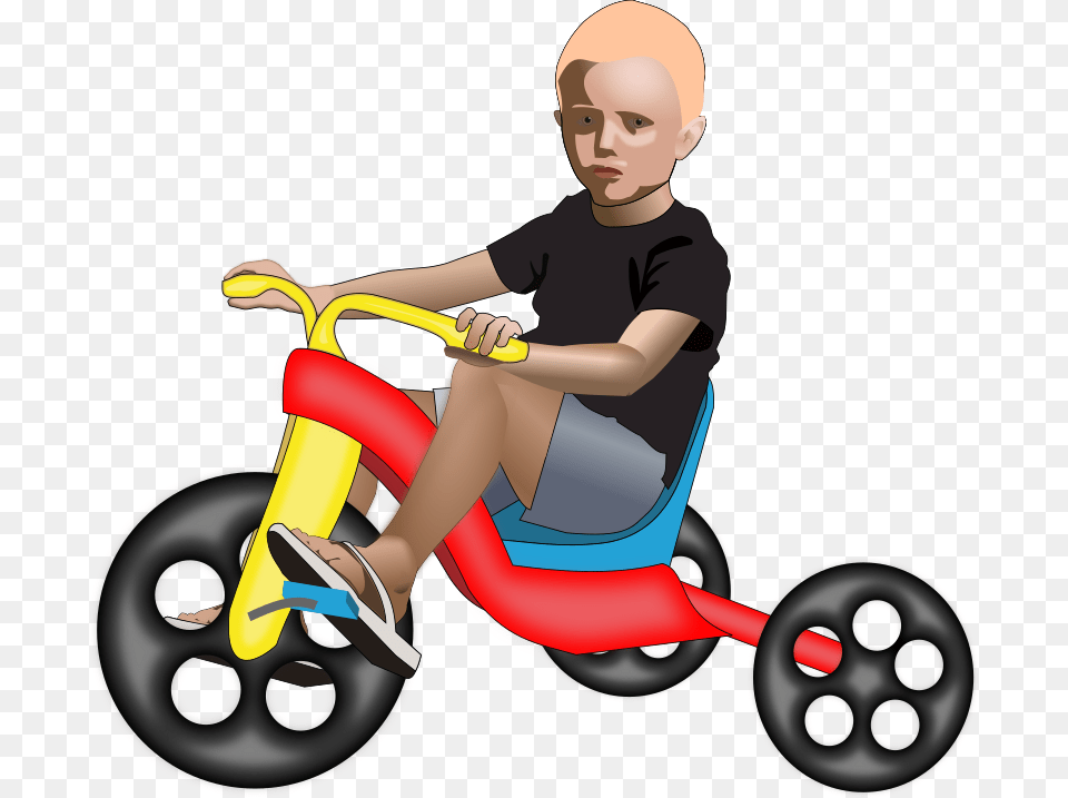 Clipart, Adult, Vehicle, Tricycle, Transportation Png Image