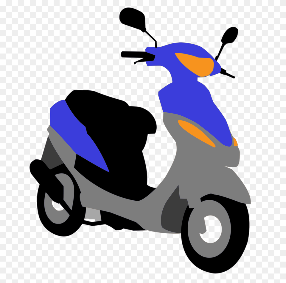 Clipart, Scooter, Transportation, Vehicle, Motorcycle Free Transparent Png