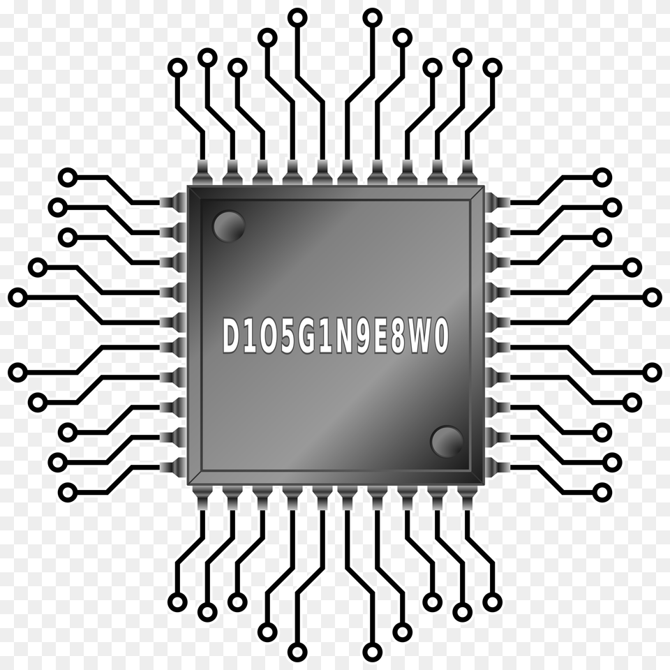 Clipart, Electronic Chip, Electronics, Hardware, Printed Circuit Board Free Png