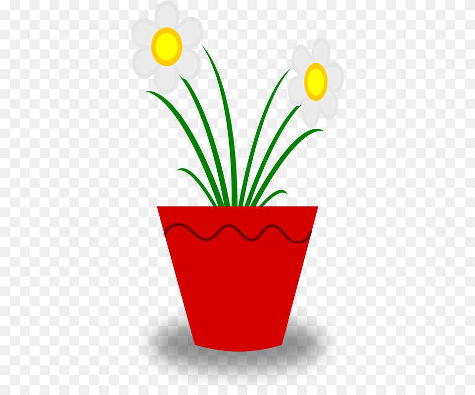 Clipart, Plant, Daisy, Flower, Potted Plant Png