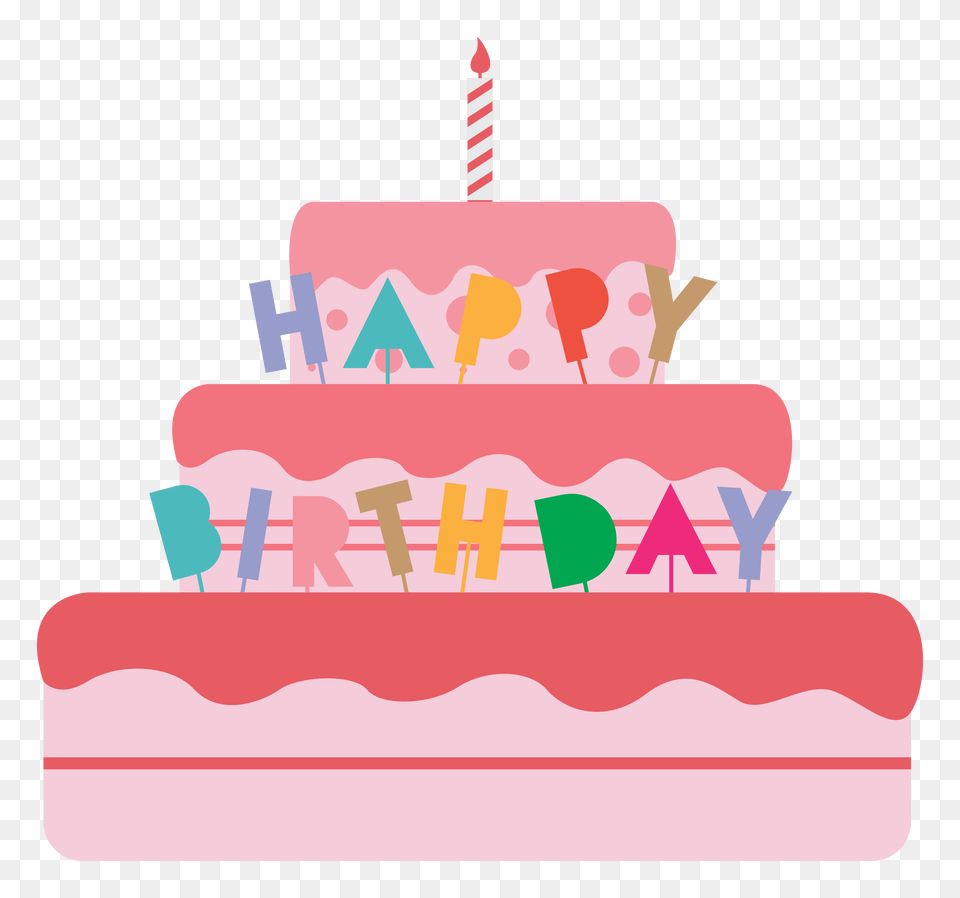 Clipart, Birthday Cake, Cake, Cream, Dessert Png Image