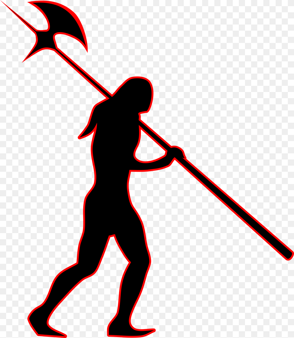 Clipart, Weapon, Spear, Trident, Person Free Png Download