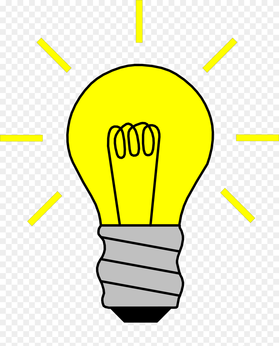 Clipart, Light, Lightbulb Free Png