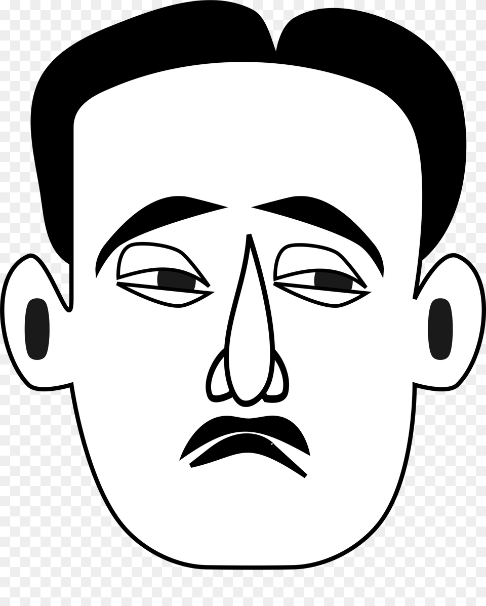 Clipart, Stencil, Art, Person, Face Png