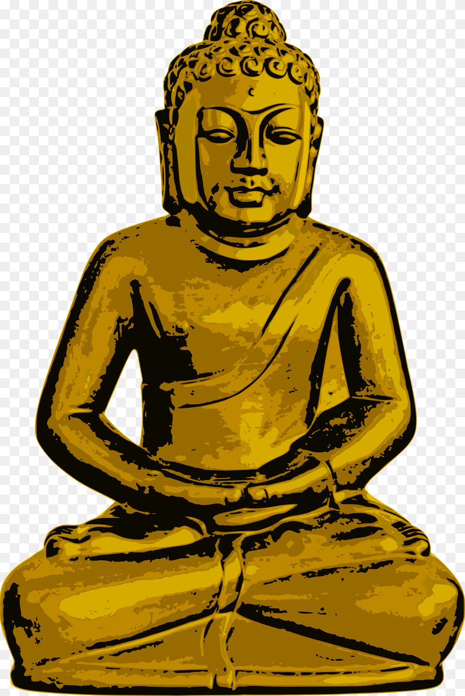 Clipart, Art, Buddha, Prayer, Adult Free Png Download