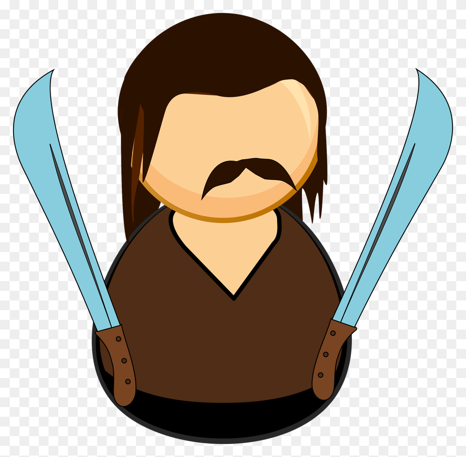 Clipart, Person, Face, Head, Sword Free Transparent Png