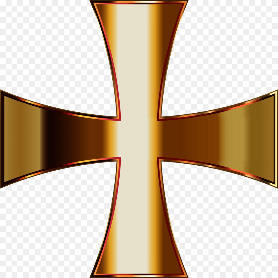 Clipart, Cross, Symbol, Gold Png