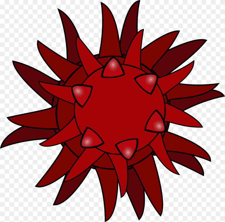 Clipart, Dahlia, Flower, Plant, Maroon Png Image