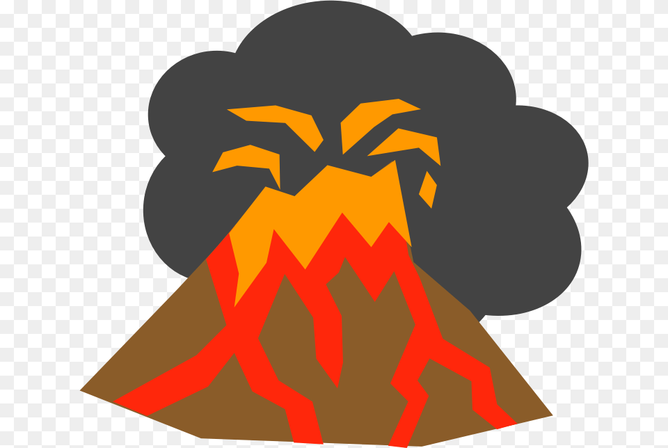 Clipart, Nature, Mountain, Outdoors, Volcano Png Image