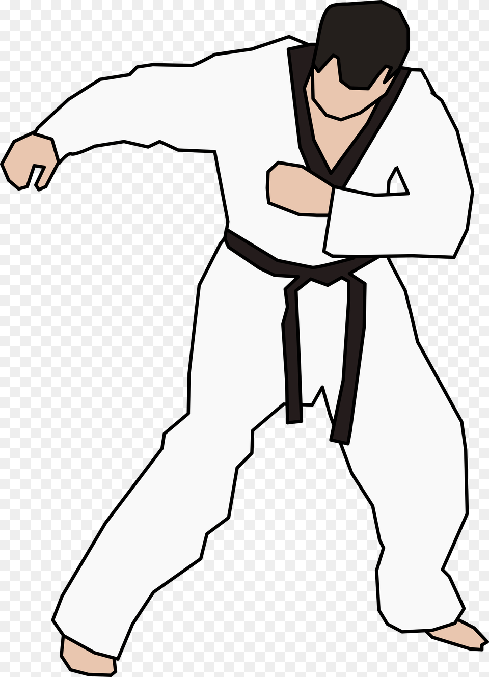 Clipart, Karate, Martial Arts, Person, Sport Free Transparent Png