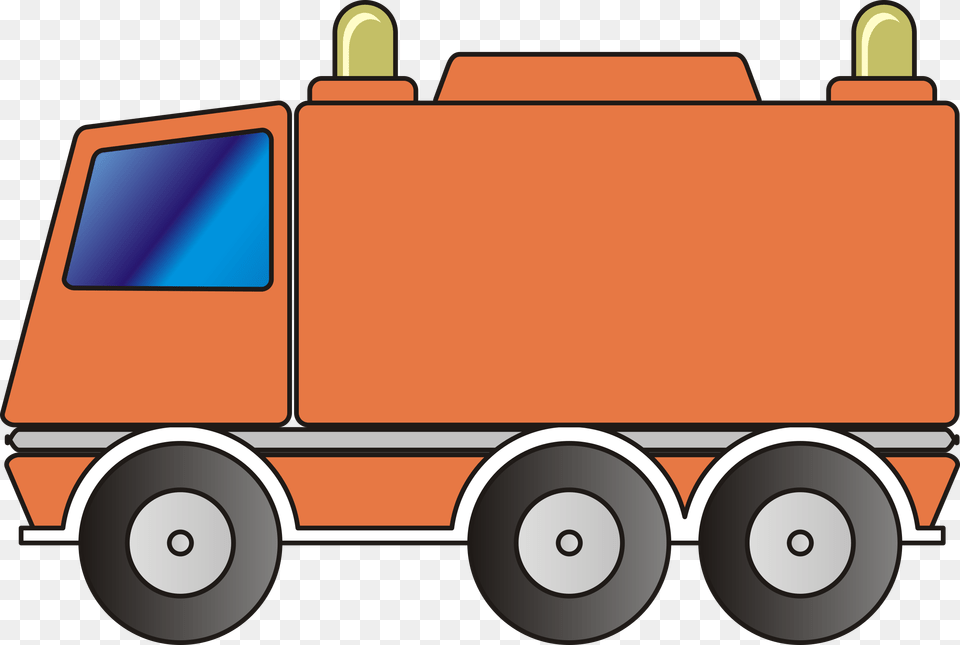 Clipart, Transportation, Vehicle, Truck, Moving Van Png