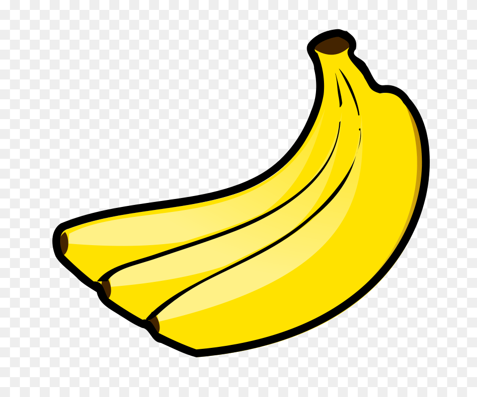 Clipart, Banana, Food, Fruit, Plant Png