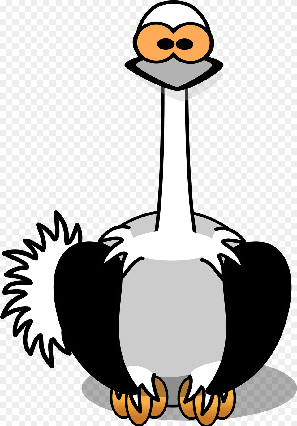 Clipart, Animal, Bird, Person, Ostrich Free Transparent Png