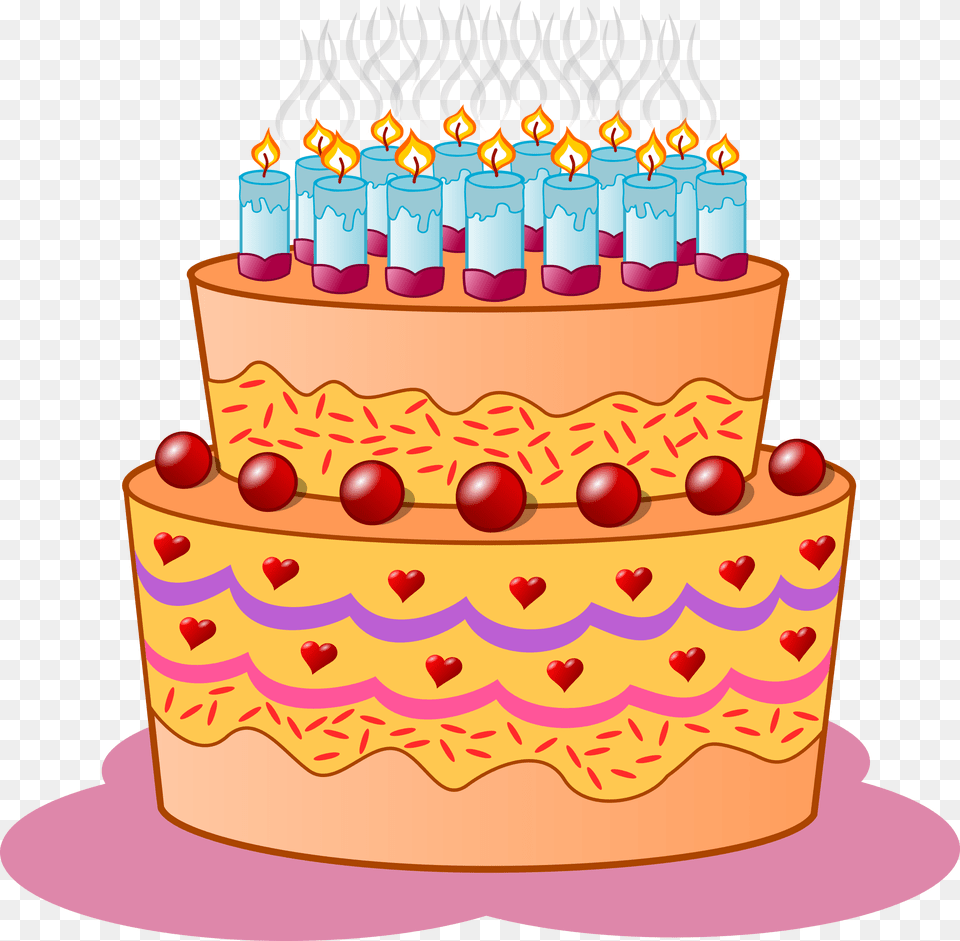 Clipart, Birthday Cake, Cake, Cream, Dessert Png