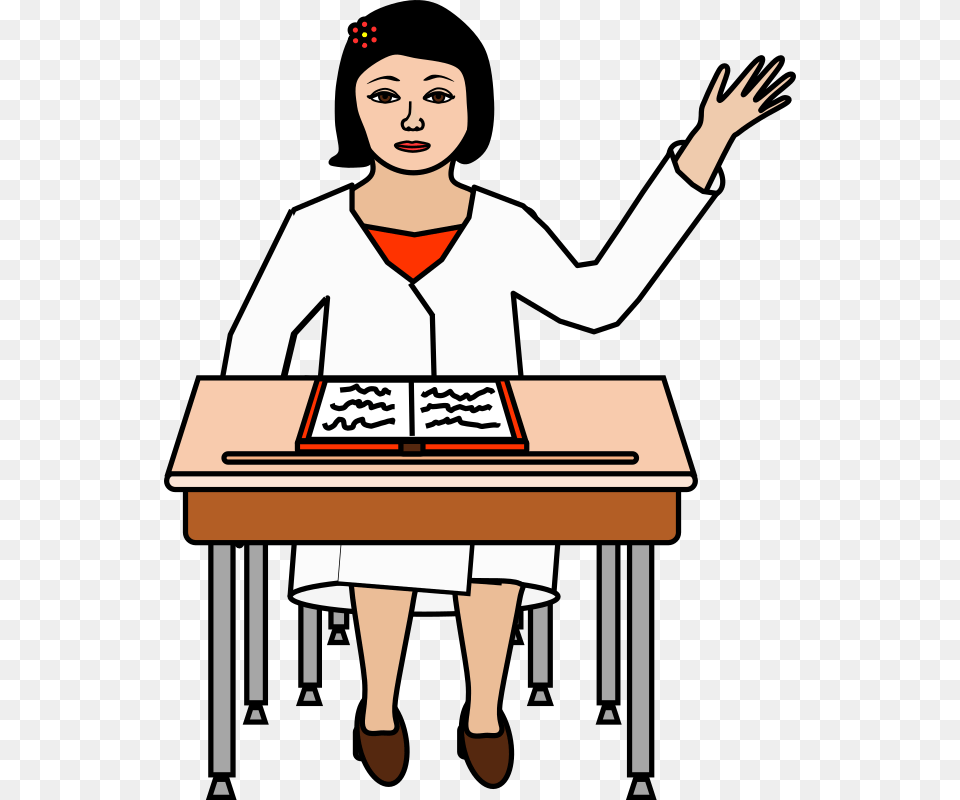 Clipart, Table, Person, Furniture, People Png Image
