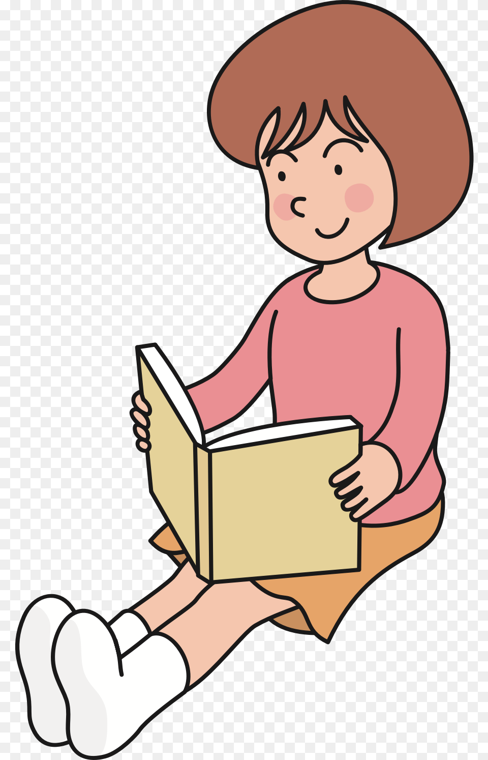 Clipart, Person, Reading, Baby, Book Png
