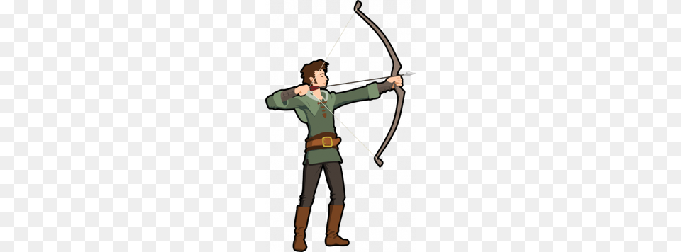 Clipart, Archer, Archery, Bow, Person Free Png