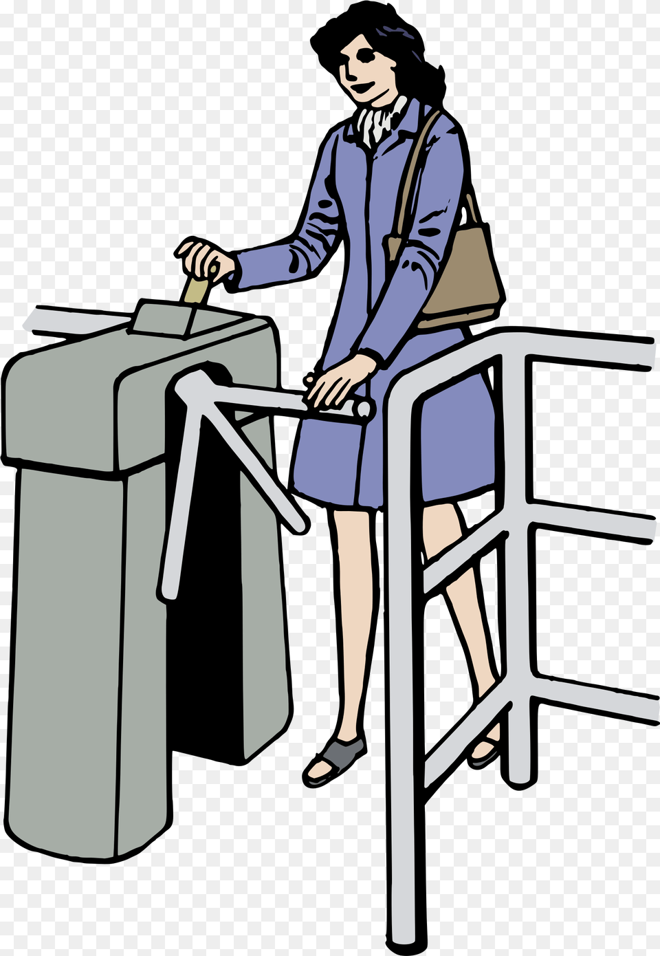 Clipart, Adult, Person, Gate, Female Png