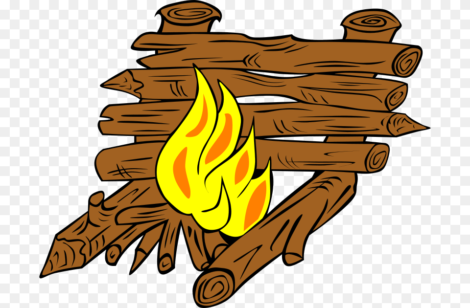 Clipart, Fire, Flame, Wood, Person Free Png