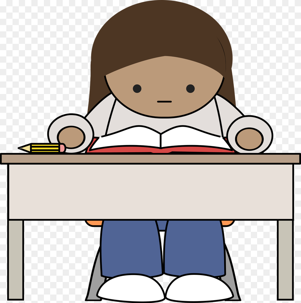 Clipart, Reading, Person, Furniture, Book Free Png