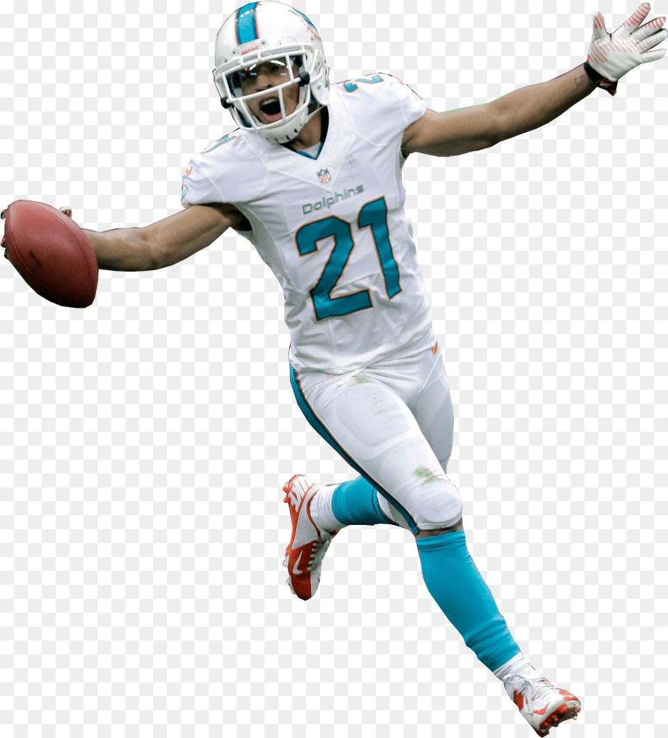Clipart American Football Punter Black And White Miami Dolphins Player, Sport, Ball, Rugby Ball, Rugby Png Image