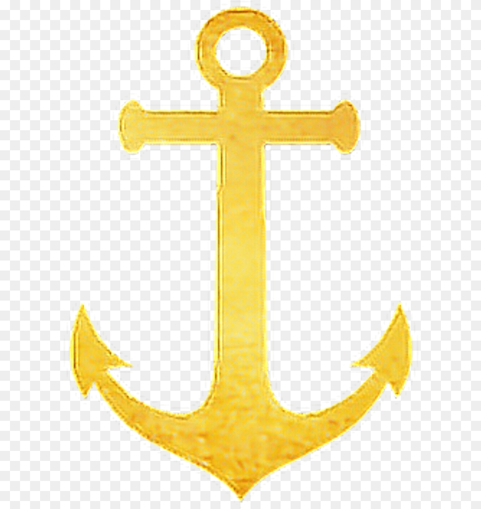 Clipart Anchor Gold Glitter Ancla Sin Fondo, Electronics, Hardware, Cross, Hook Free Png Download