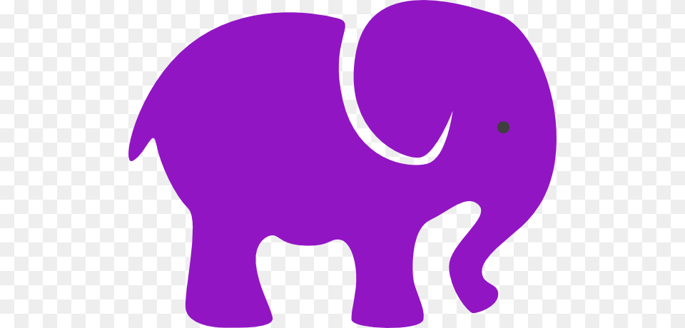 Clipart And Elephant And Purple, Animal, Mammal, Wildlife Png Image