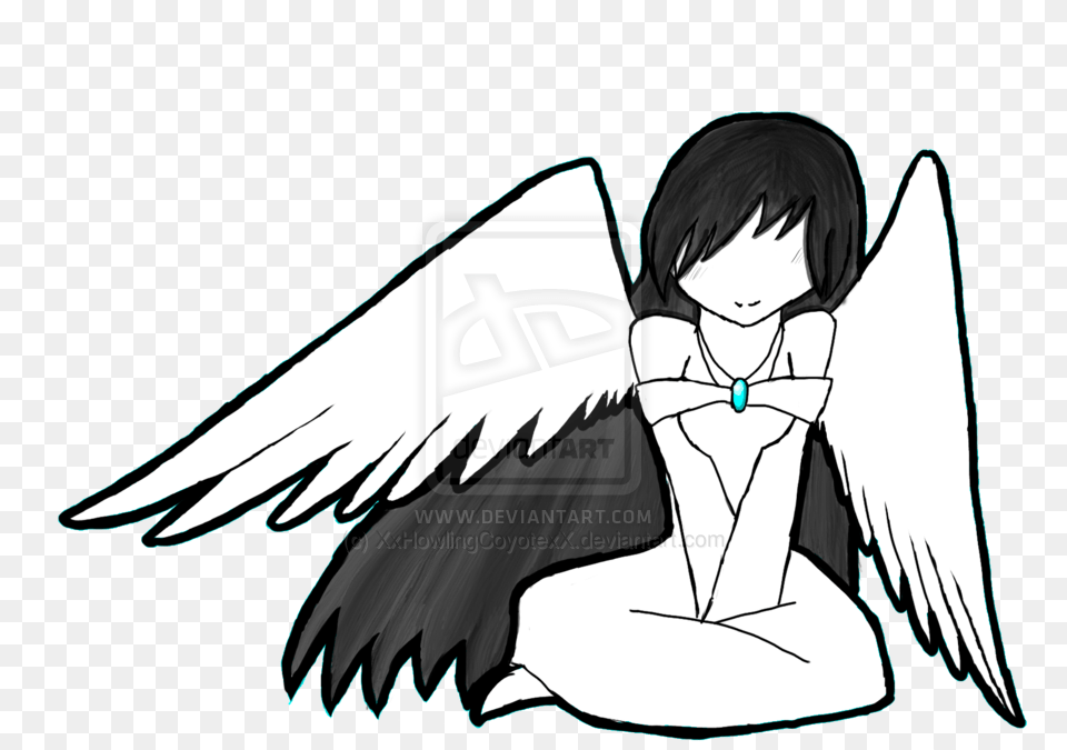 Clipart Angel Boy Emo Wing Anime, Adult, Female, Person, Woman Free Png Download