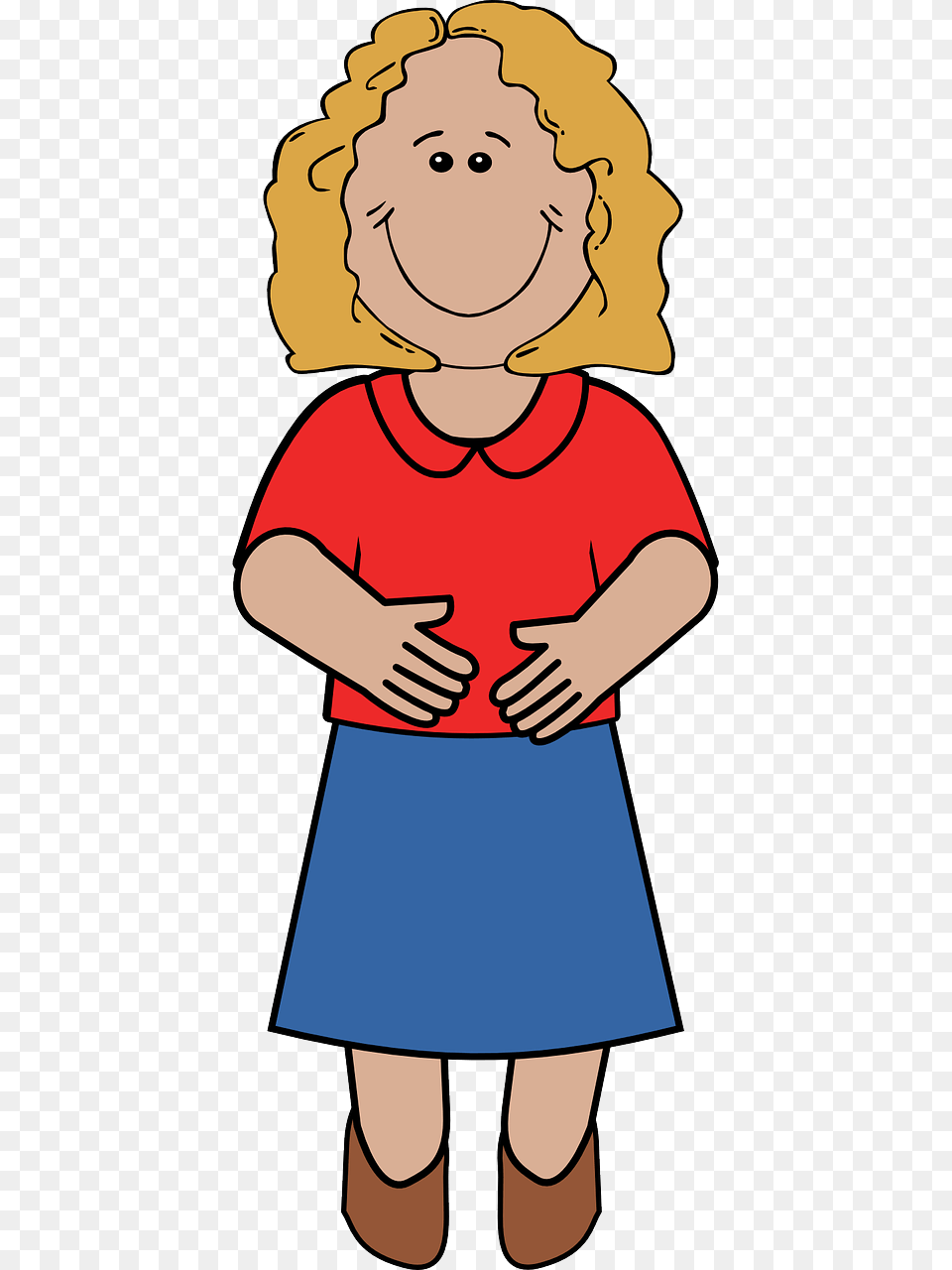 Clipart Animated Mom Washing Dishes, Clothing, Skirt, Baby, Person Free Png