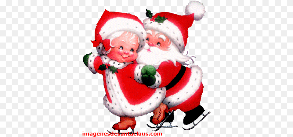 Clipart Animated Mrs Claus, Elf, Baby, Person, Teddy Bear Free Png Download