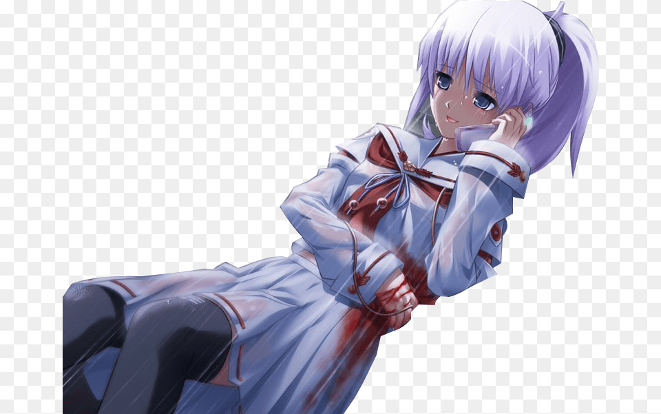 Clipart Anime Best Anime Girls Cutting Themselves, Person, Face, Head, Book Png Image