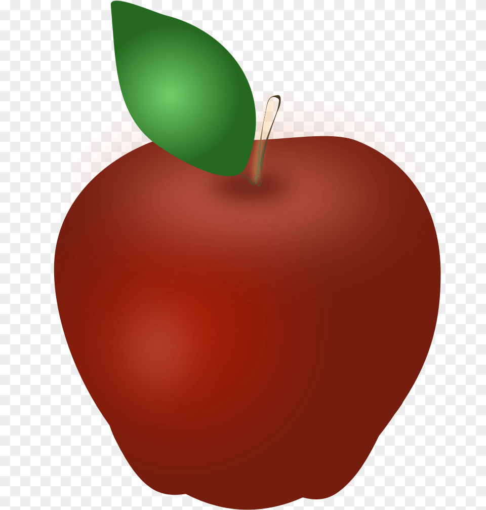 Clipart Apple Svg Apel Kartun, Food, Fruit, Plant, Produce Free Png Download