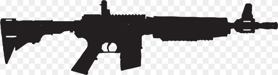 Clipart Ar Rifle Clip Art, Firearm, Gun, Machine Gun, Weapon Free Png Download