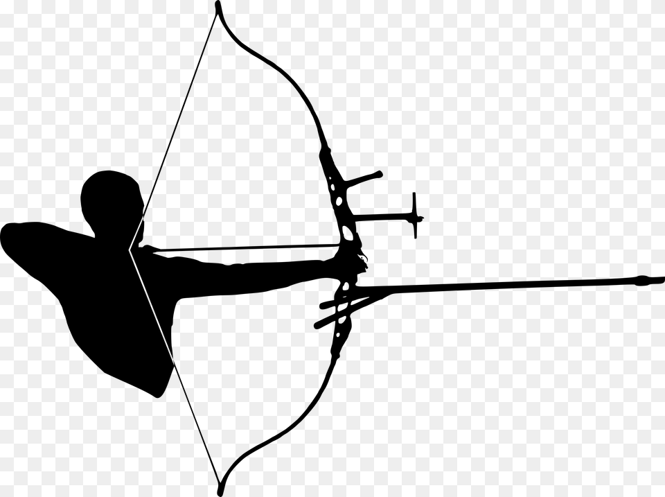 Clipart Archery, Gray Free Png Download