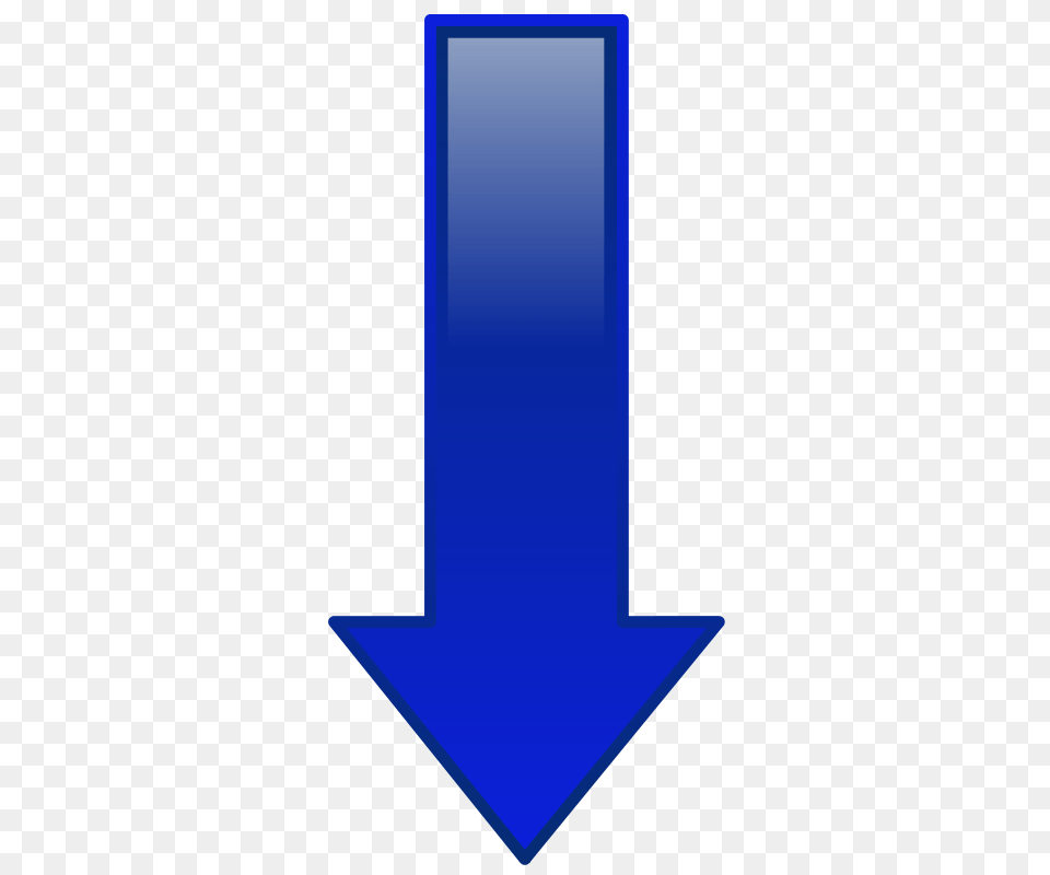 Clipart Arrow Down Blue Anonymous, Symbol Free Transparent Png