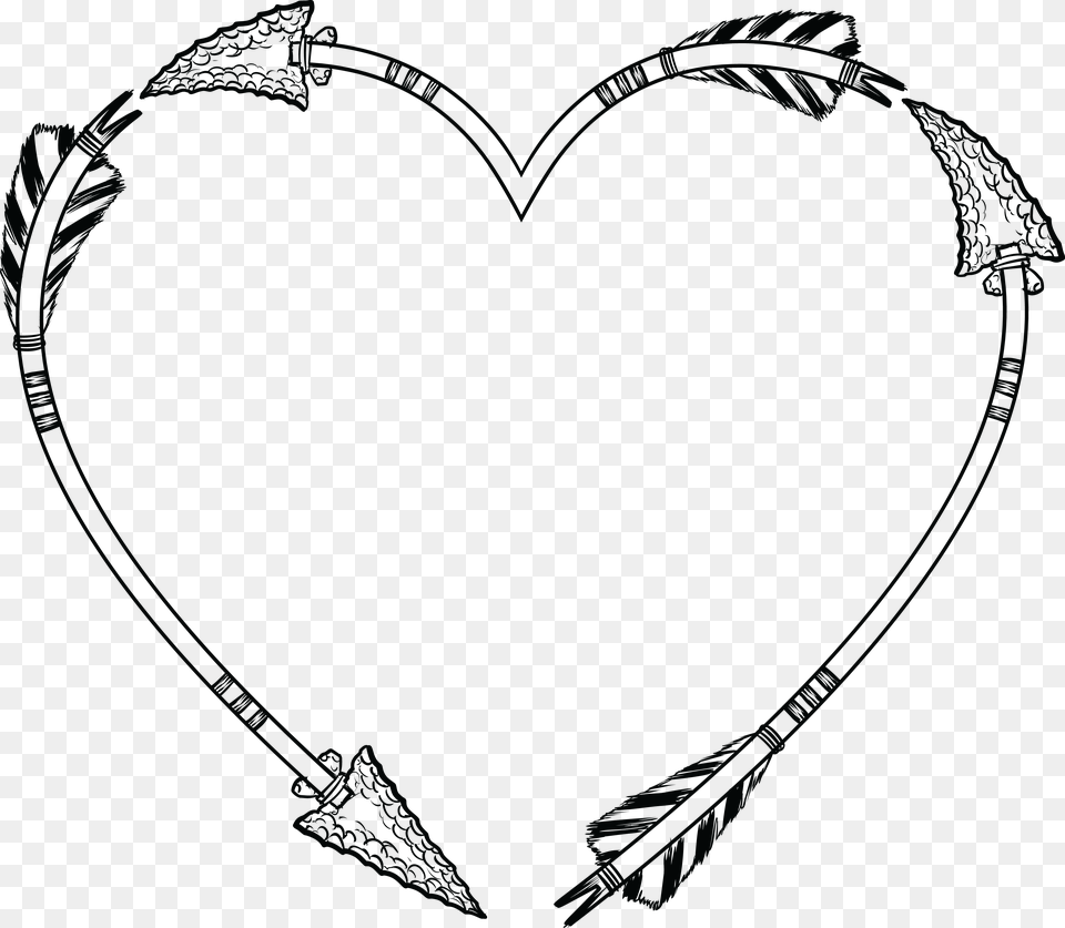 Clipart Arrow Frame Graphics Hearts And Arrows Clipart Free Png