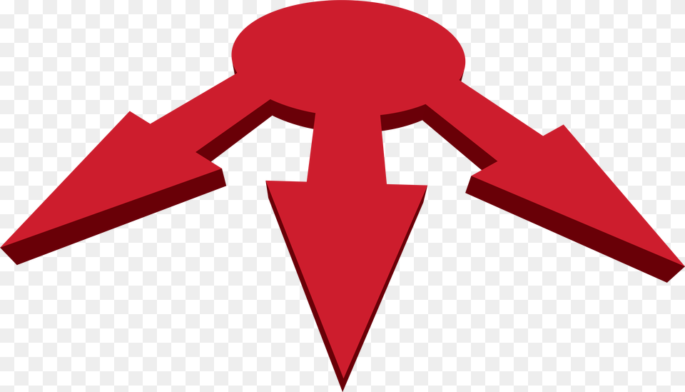 Clipart Arrows Decorative Three Arrows Transparent Three Arrows, Cross, Symbol, Logo Png