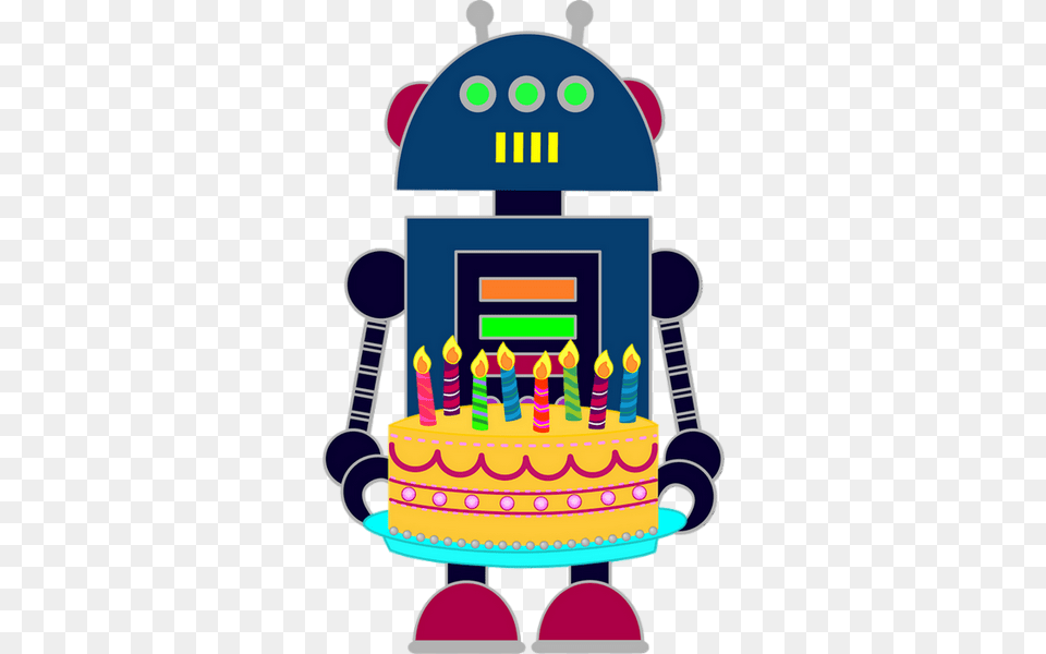 Clipart Baba Robot, Birthday Cake, Cake, Cream, Dessert Free Png