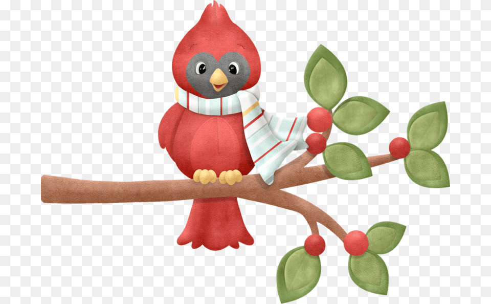 Clipart Baby Cardinal Christmas Day, Plush, Toy, Nature, Outdoors Png
