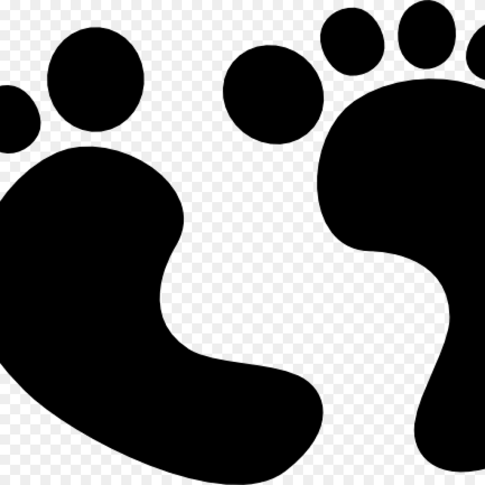 Clipart Baby Feet Clipart, Gray Png