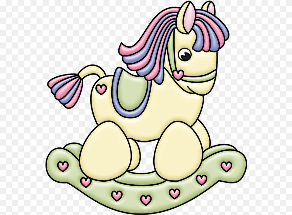 Clipart Baby Rocking Horse Cartoon, Person, Plush, Toy, Face Free Png